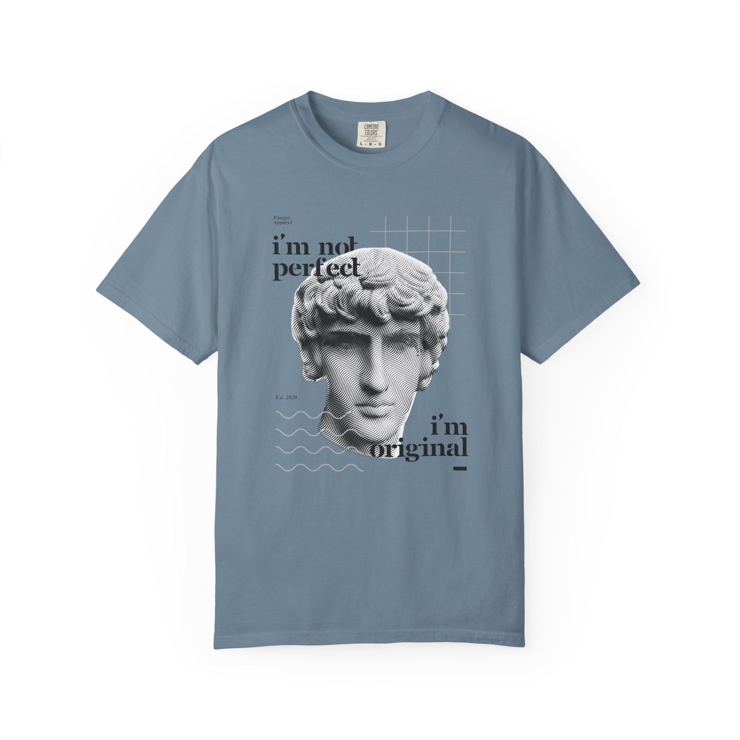 Unisex Garment-Dyed T-shirt - "I'm Not Perfect, I'm Original" Graphic Tee