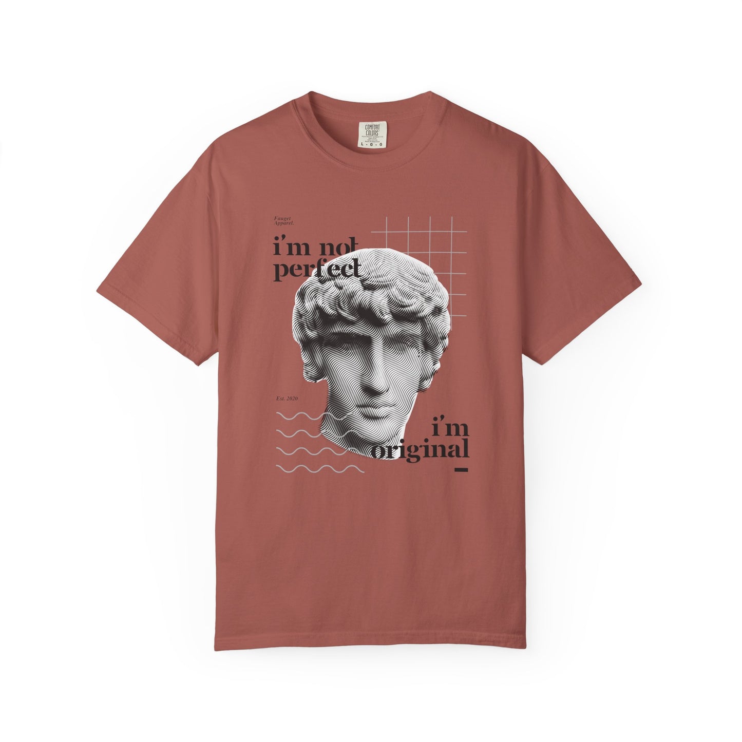 Unisex Garment-Dyed T-shirt - "I'm Not Perfect, I'm Original" Graphic Tee