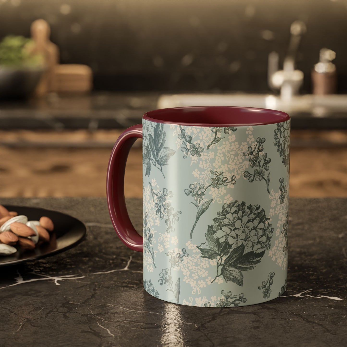 Floral Pattern Coffee Mug - Colorful 11oz & 15oz