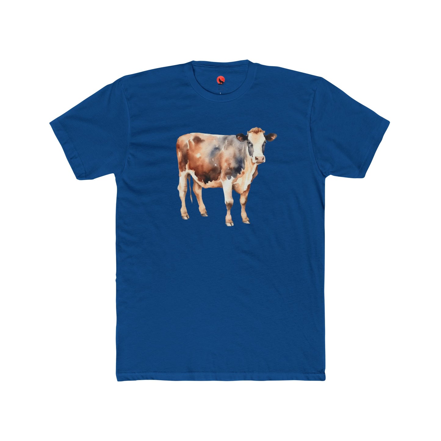 Cute Cow Watercolor Unisex Cotton Crew Tee