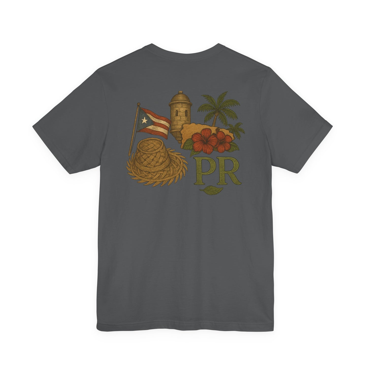 Puerto Rican Pride Tee, Jíbaro: Raiz Viva de pasado