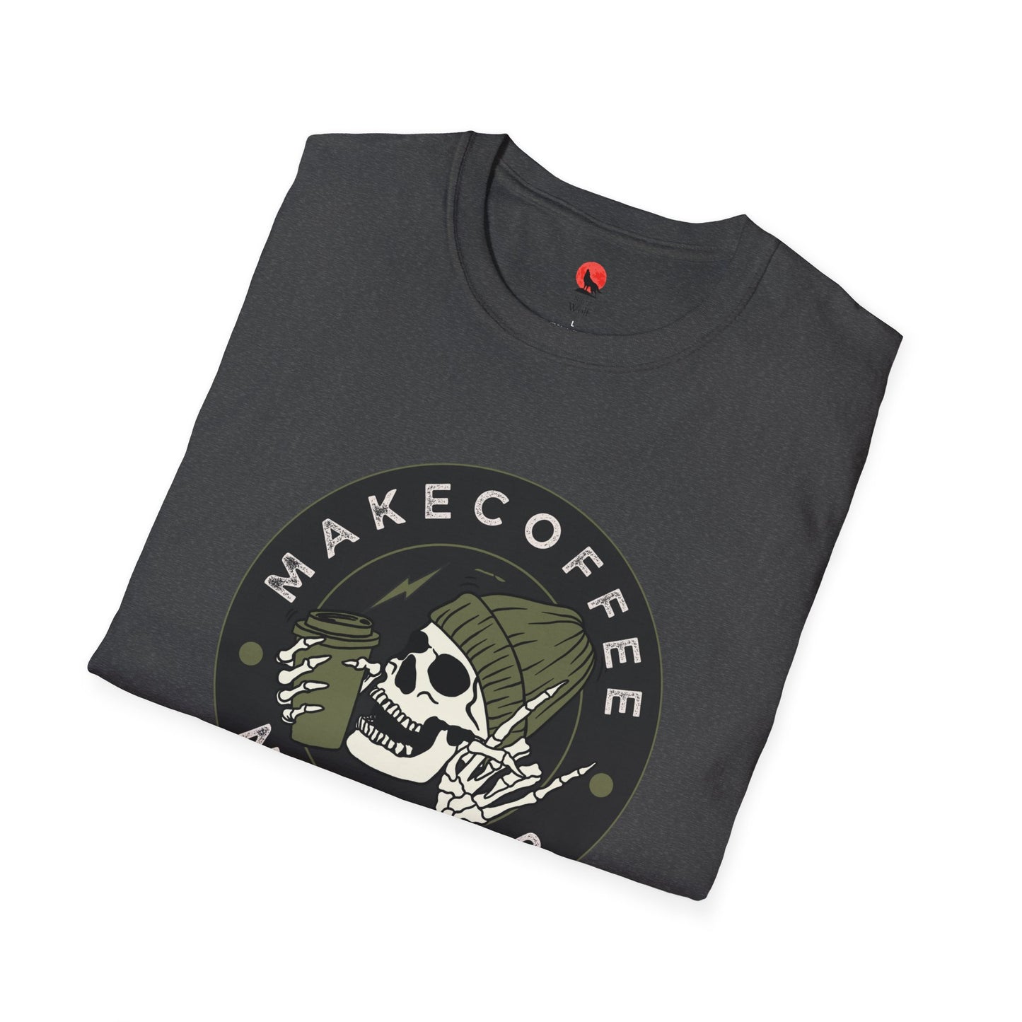 Make Coffee Not War Unisex Softstyle T-Shirt