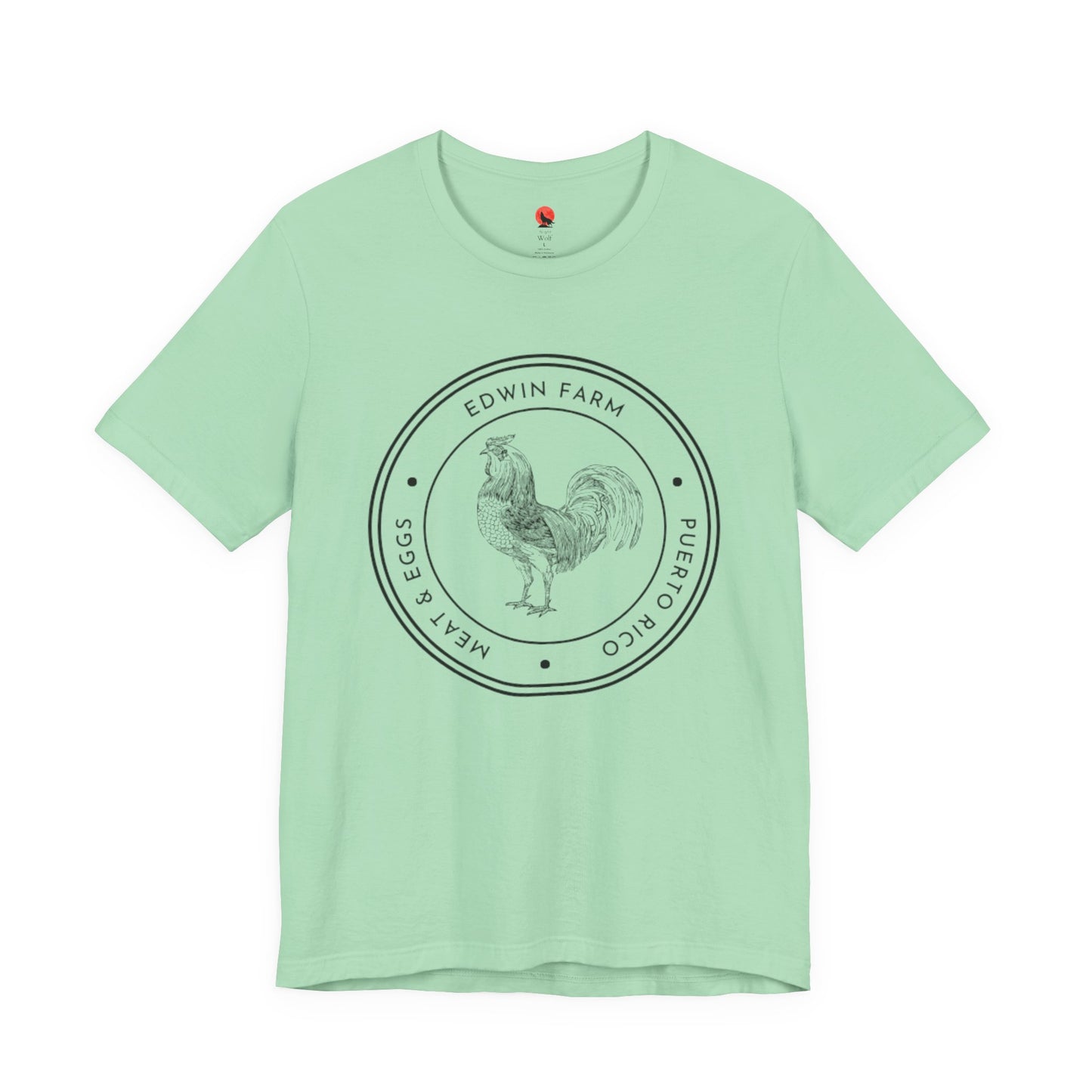 Meat & Egg Unisex Tee - Edwin Farm Rooster Design