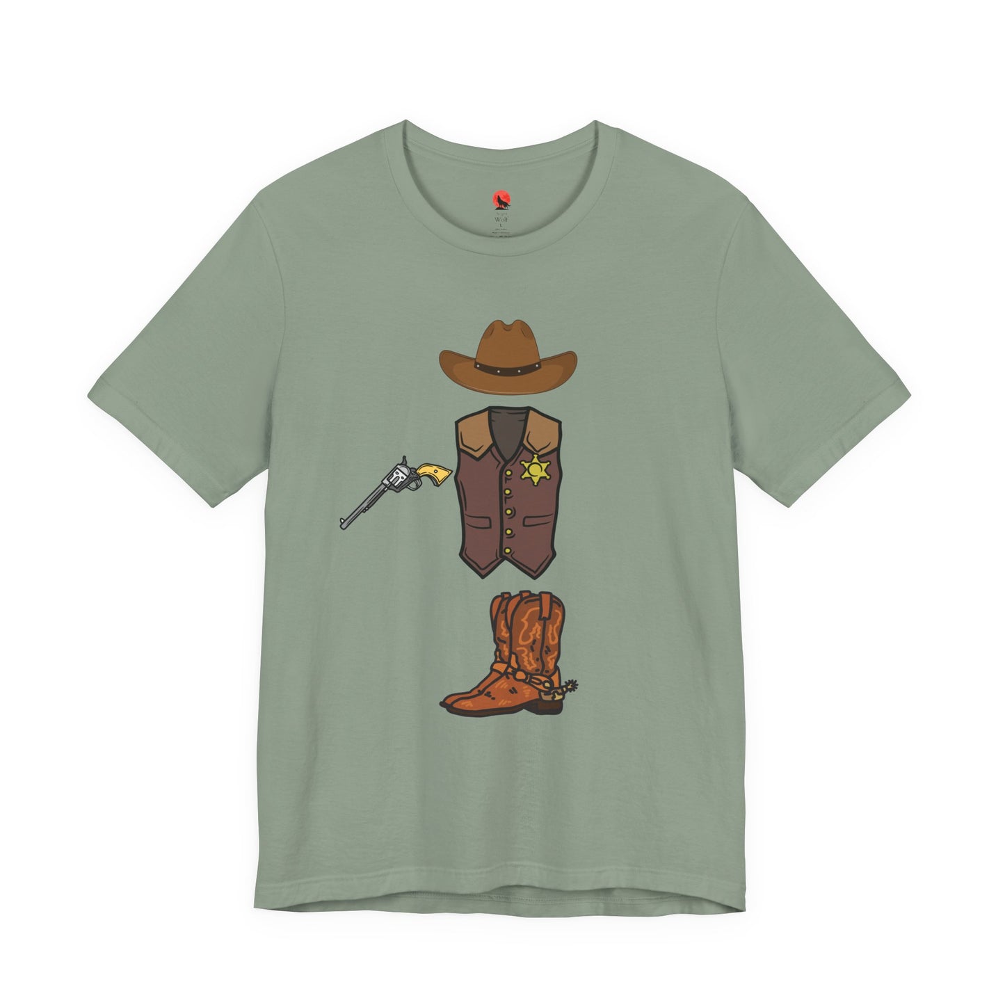 Western Cowboy Graphic Tee, Vintage Cowboy Shirt