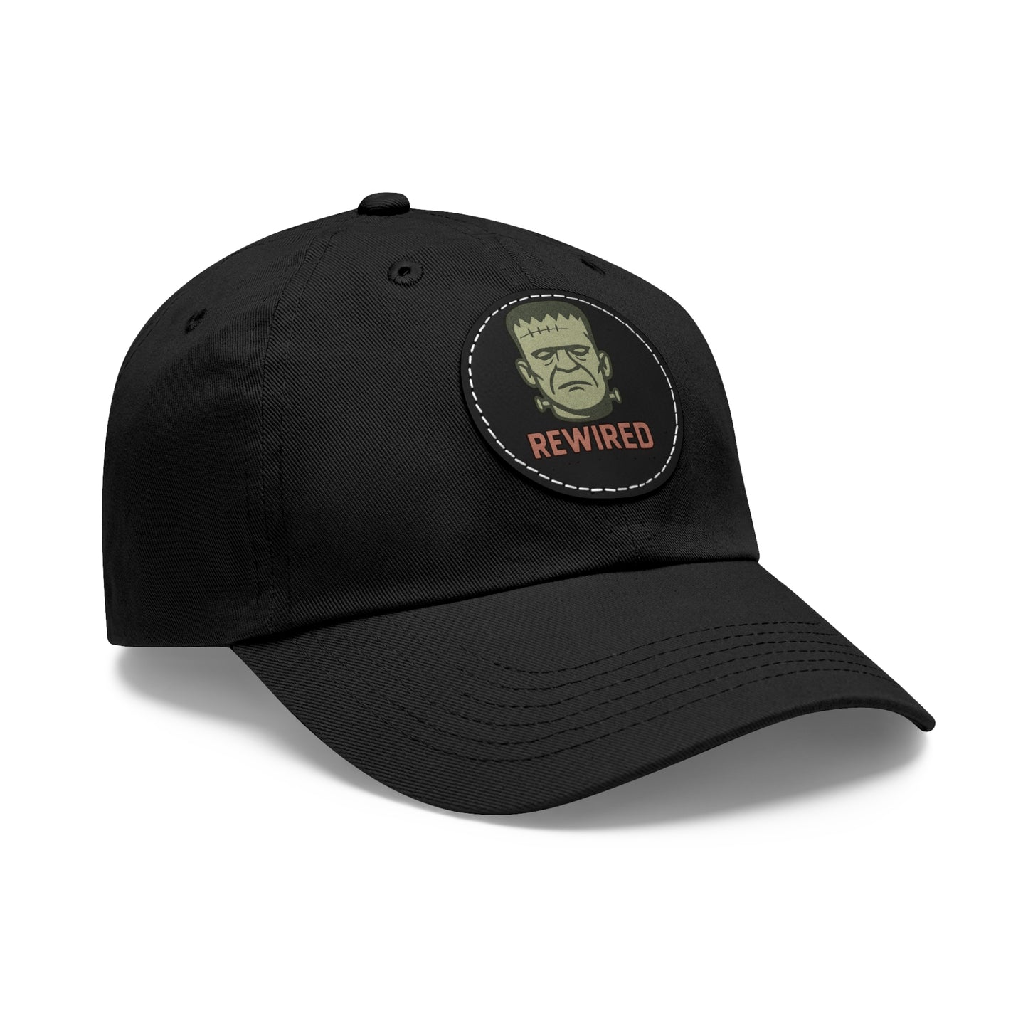 Frankenstein Themed Dad Hat with Leather Patch