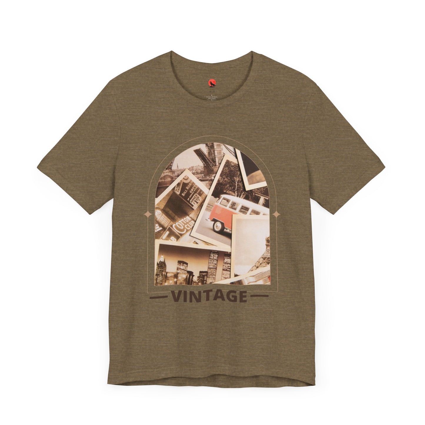 Vintage Photo Collage Unisex Tee