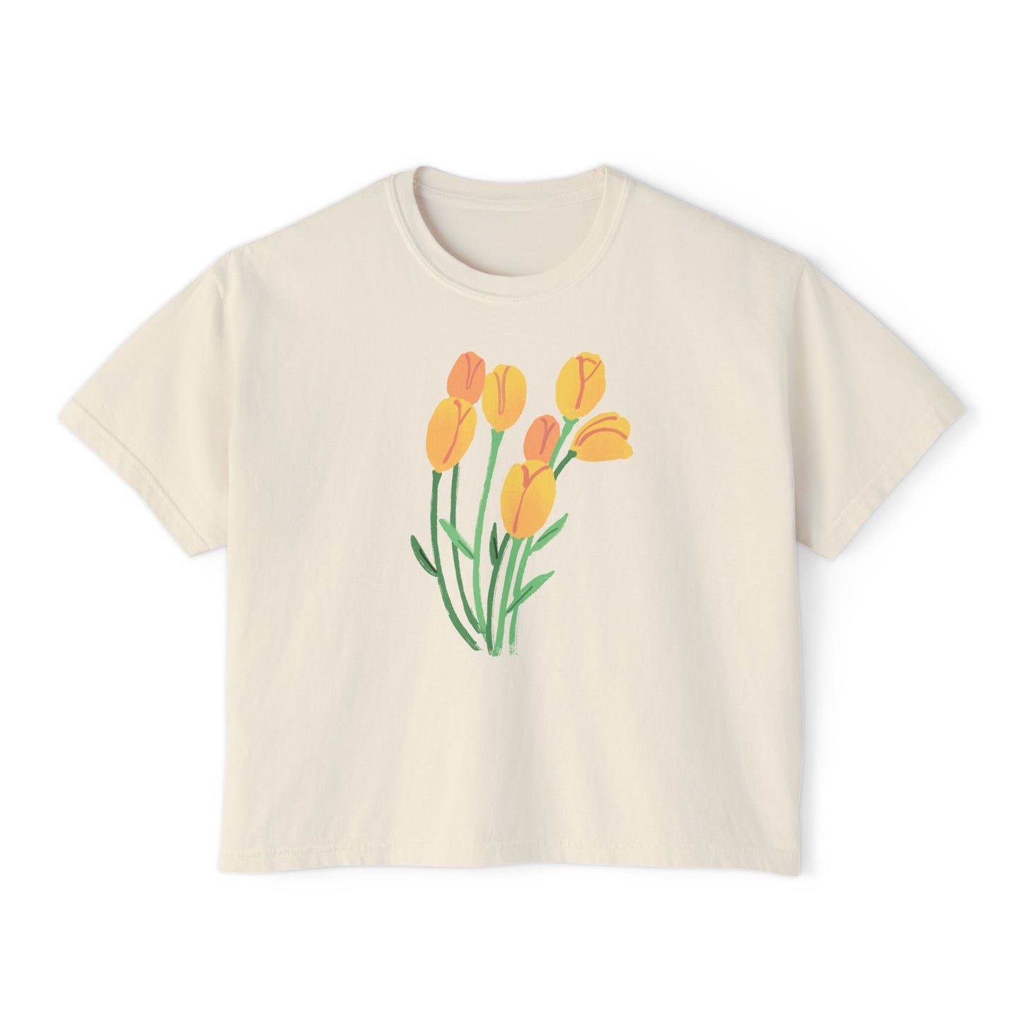 Floral Women's Boxy Tee