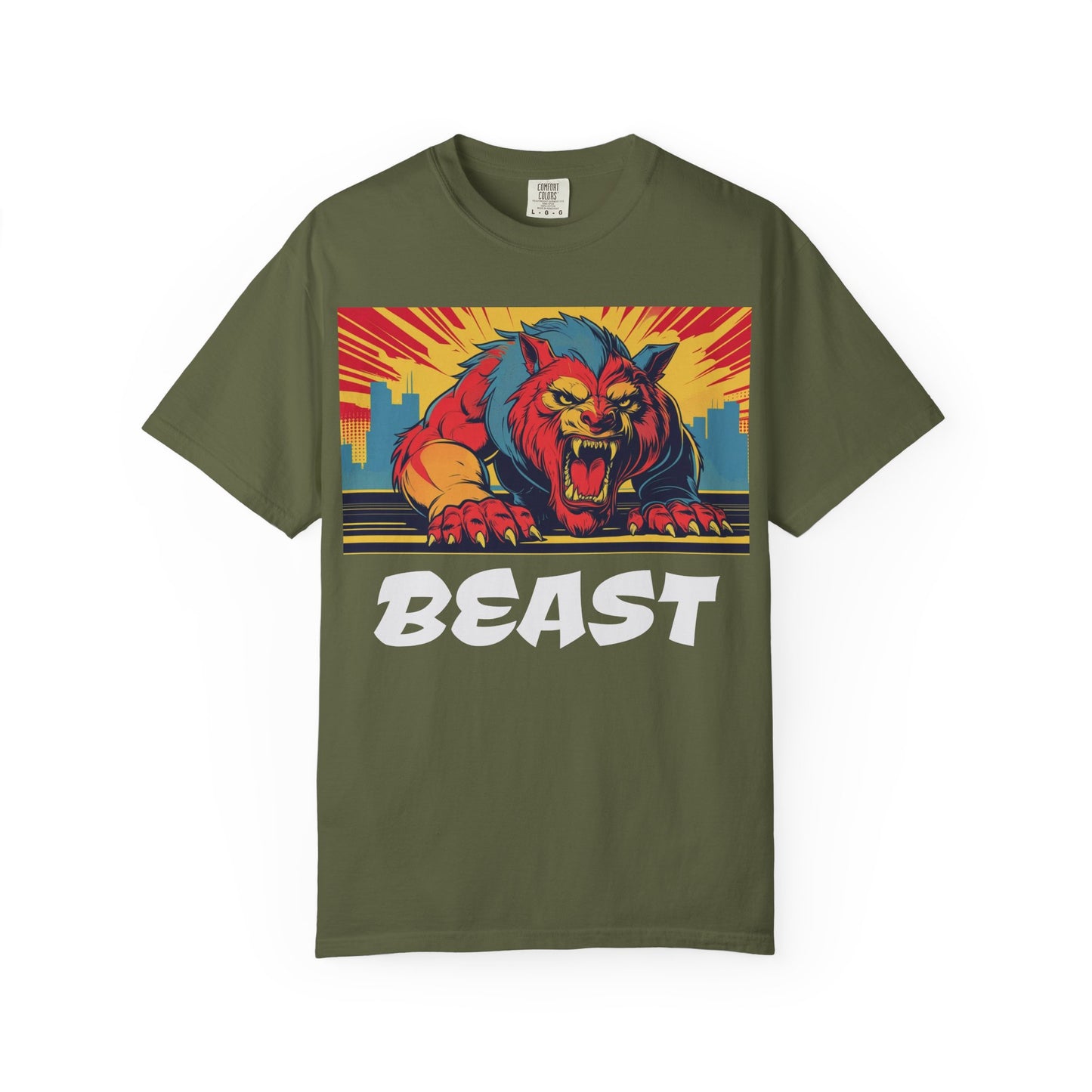Vibrant Beast Graphic T-Shirt