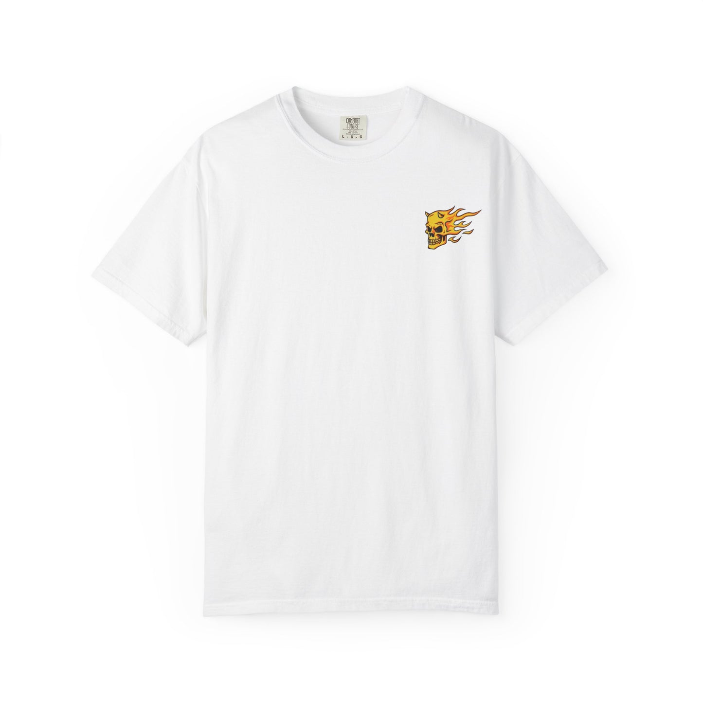 Flaming Skull Unisex Garment-Dyed T-Shirt