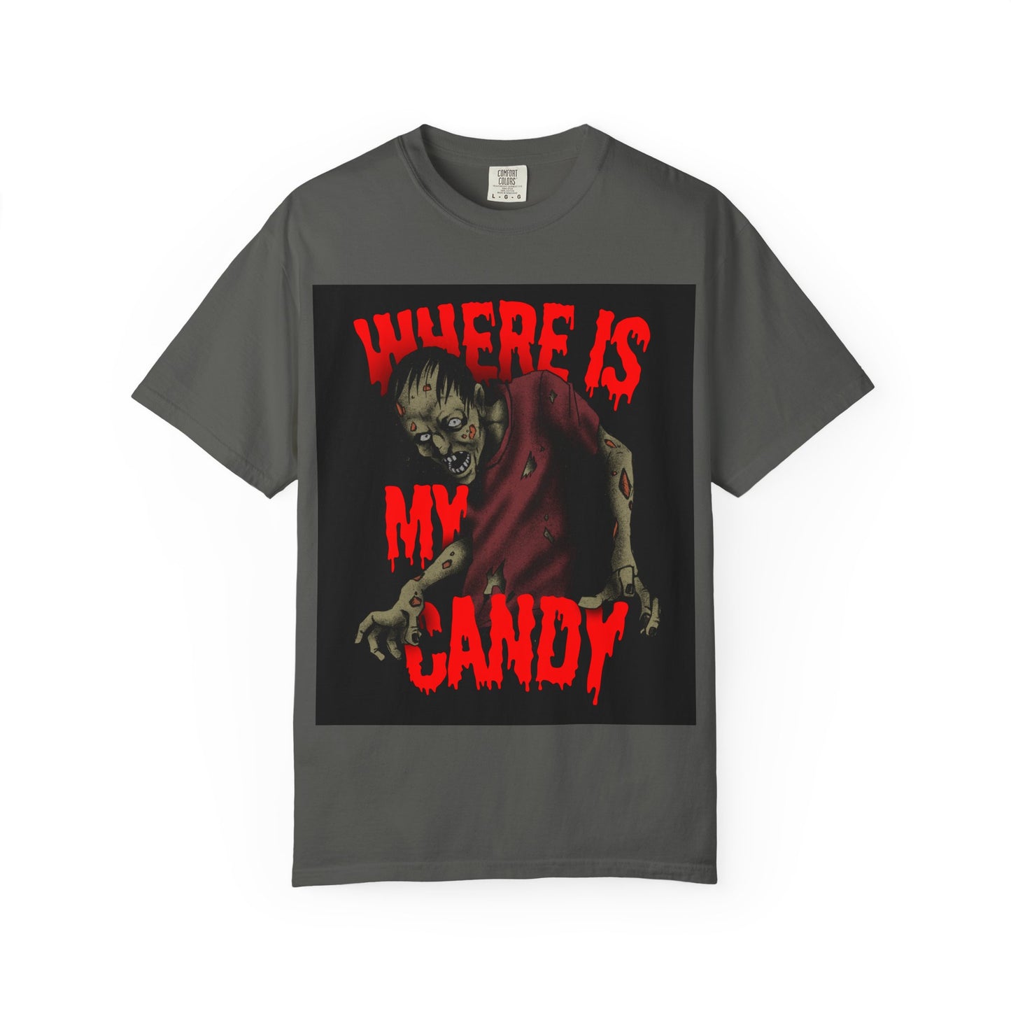 Zombie Halloween Tee - Where is my Candy