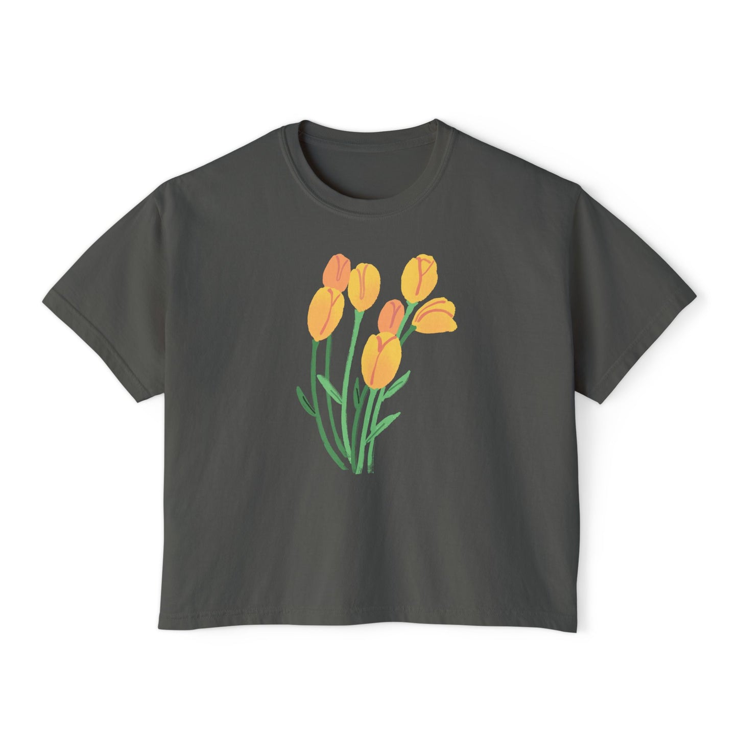Floral Women's Boxy Tee