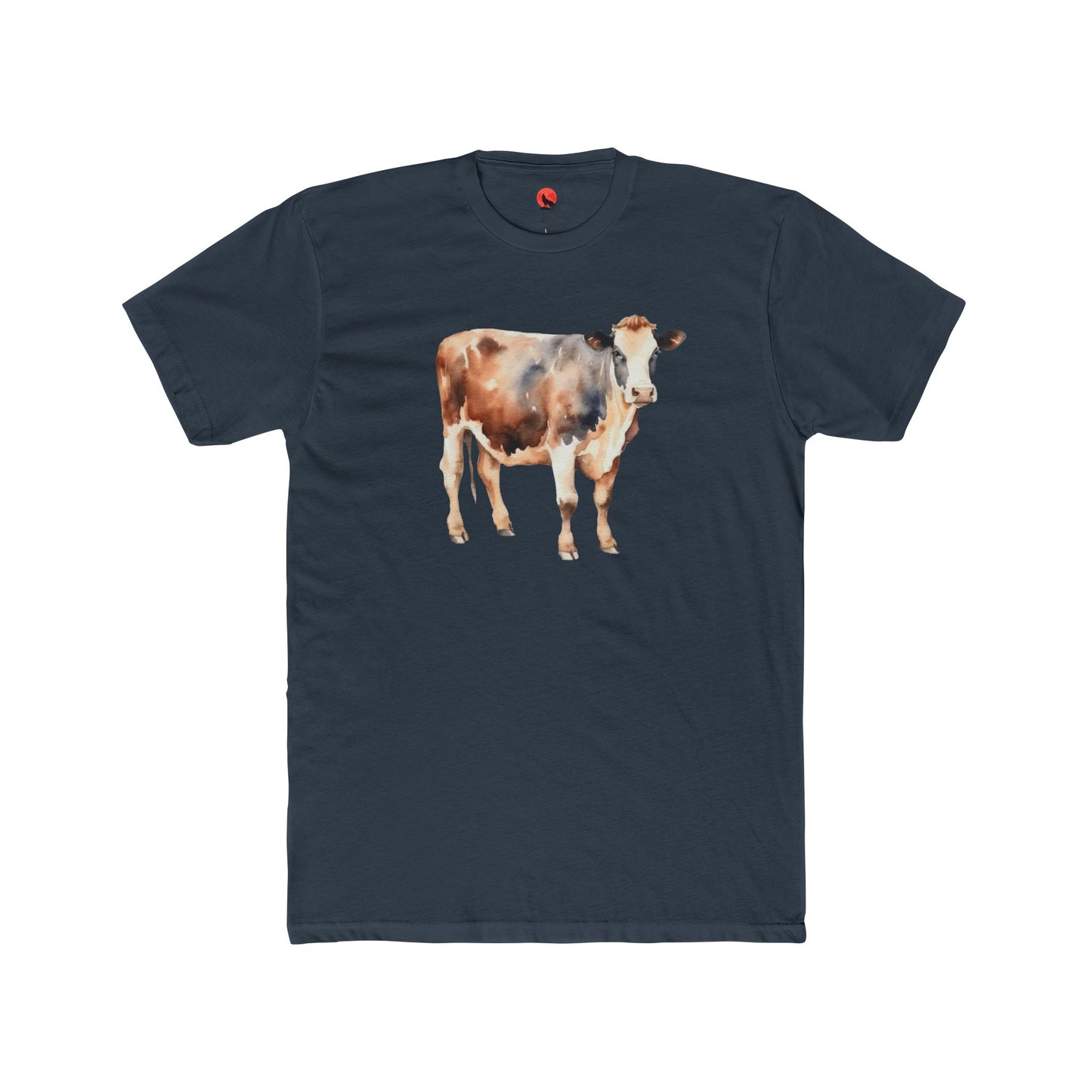 Cute Cow Watercolor Unisex Cotton Crew Tee