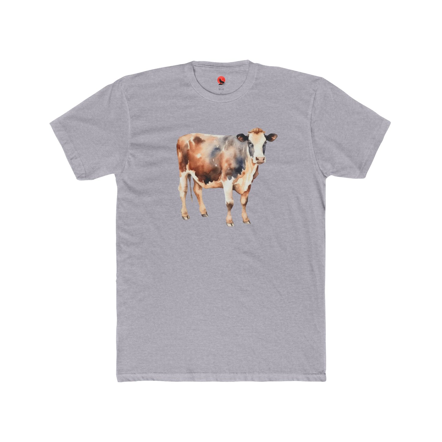 Cute Cow Watercolor Unisex Cotton Crew Tee
