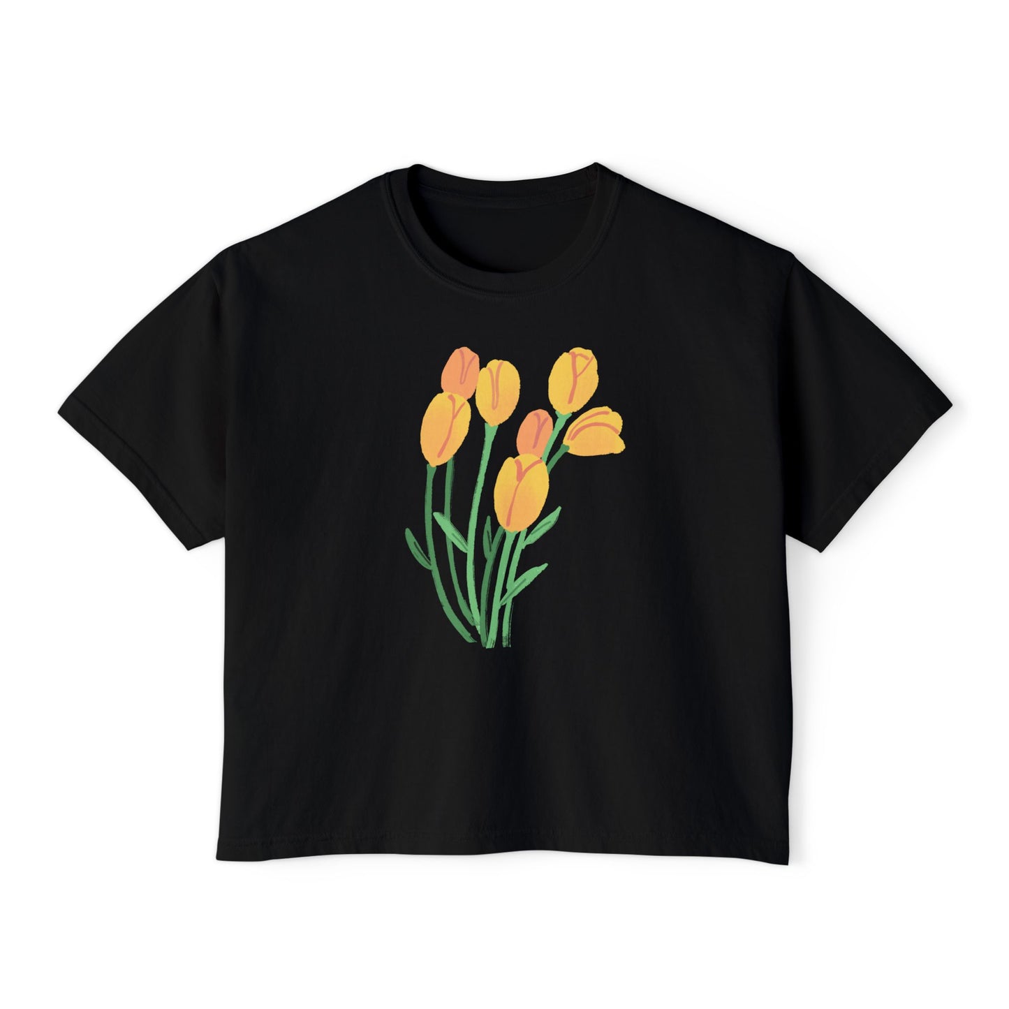 Floral Women's Boxy Tee