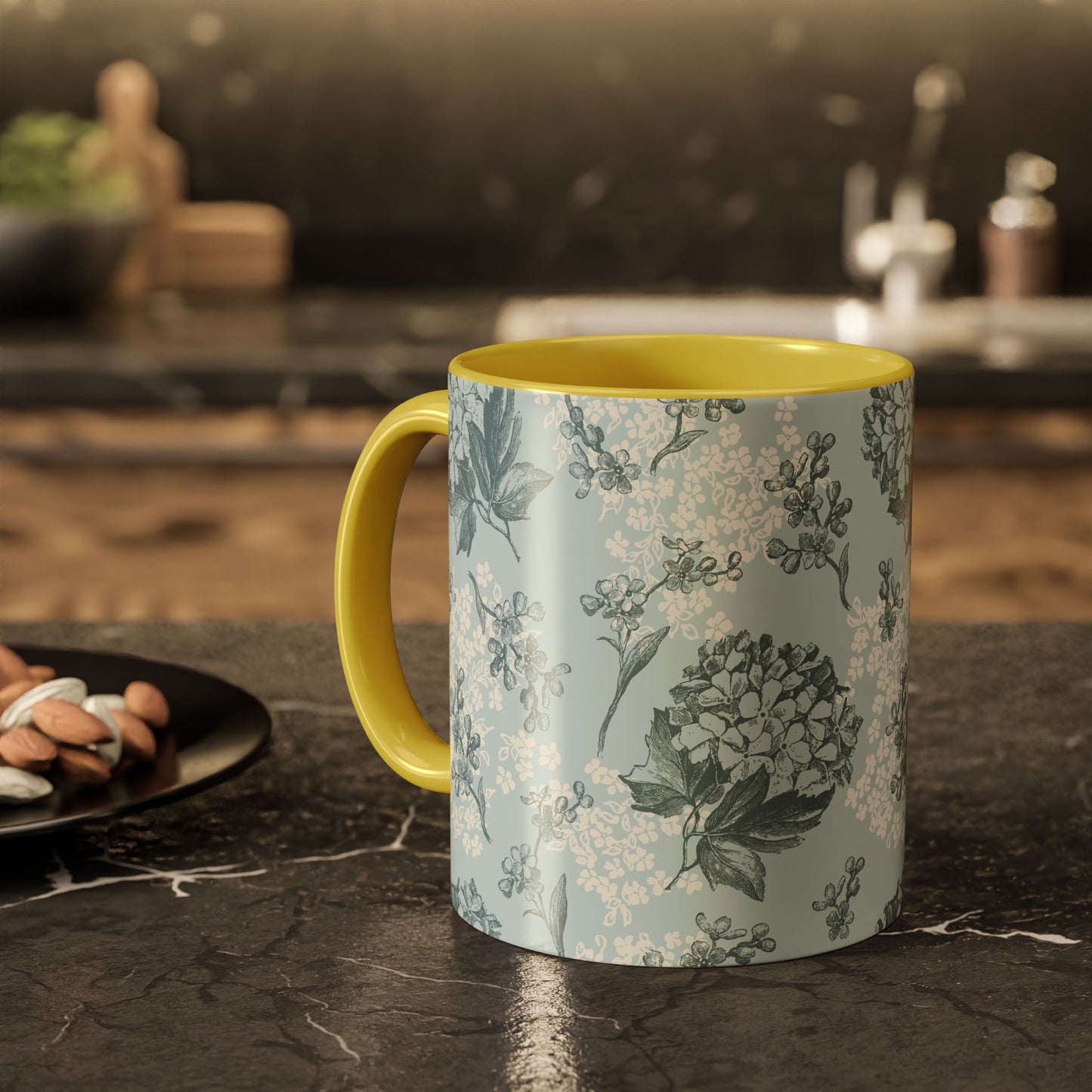 Floral Pattern Coffee Mug - Colorful 11oz & 15oz