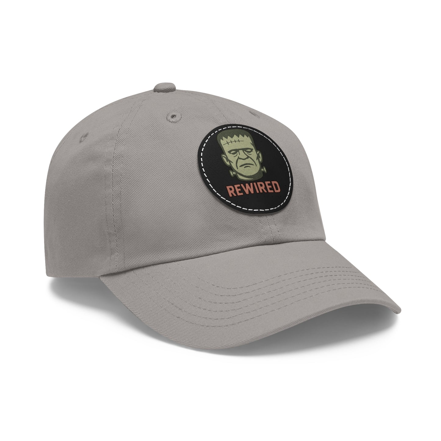 Frankenstein Themed Dad Hat with Leather Patch