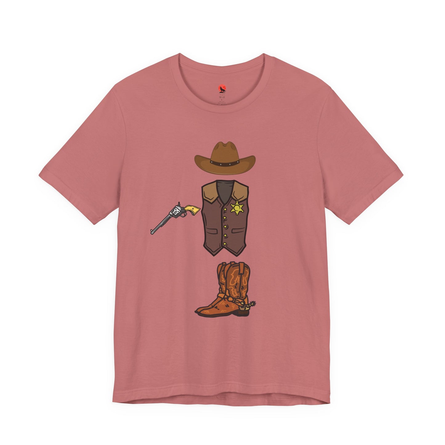 Western Cowboy Graphic Tee, Vintage Cowboy Shirt