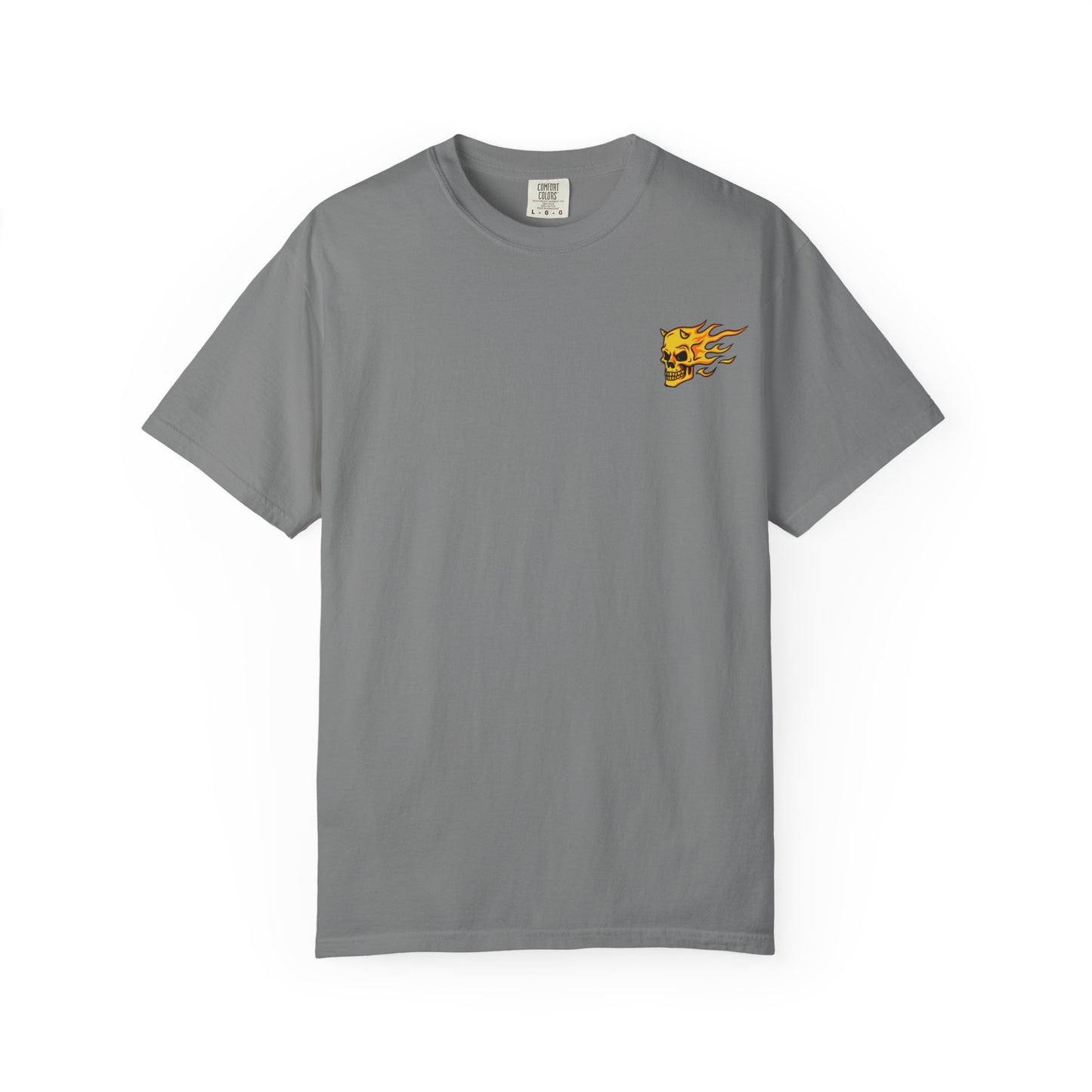 Flaming Skull Unisex Garment-Dyed T-Shirt