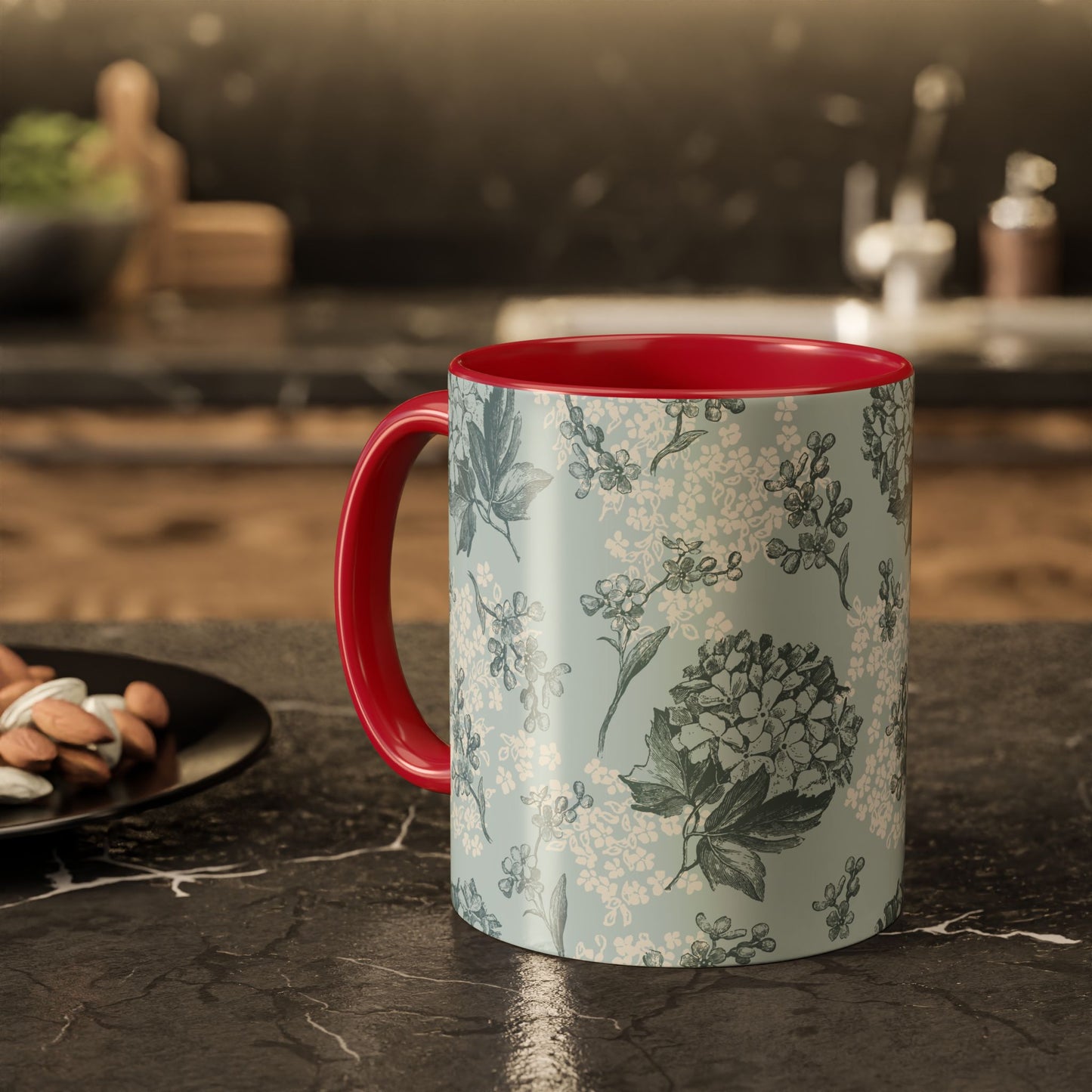 Floral Pattern Coffee Mug - Colorful 11oz & 15oz
