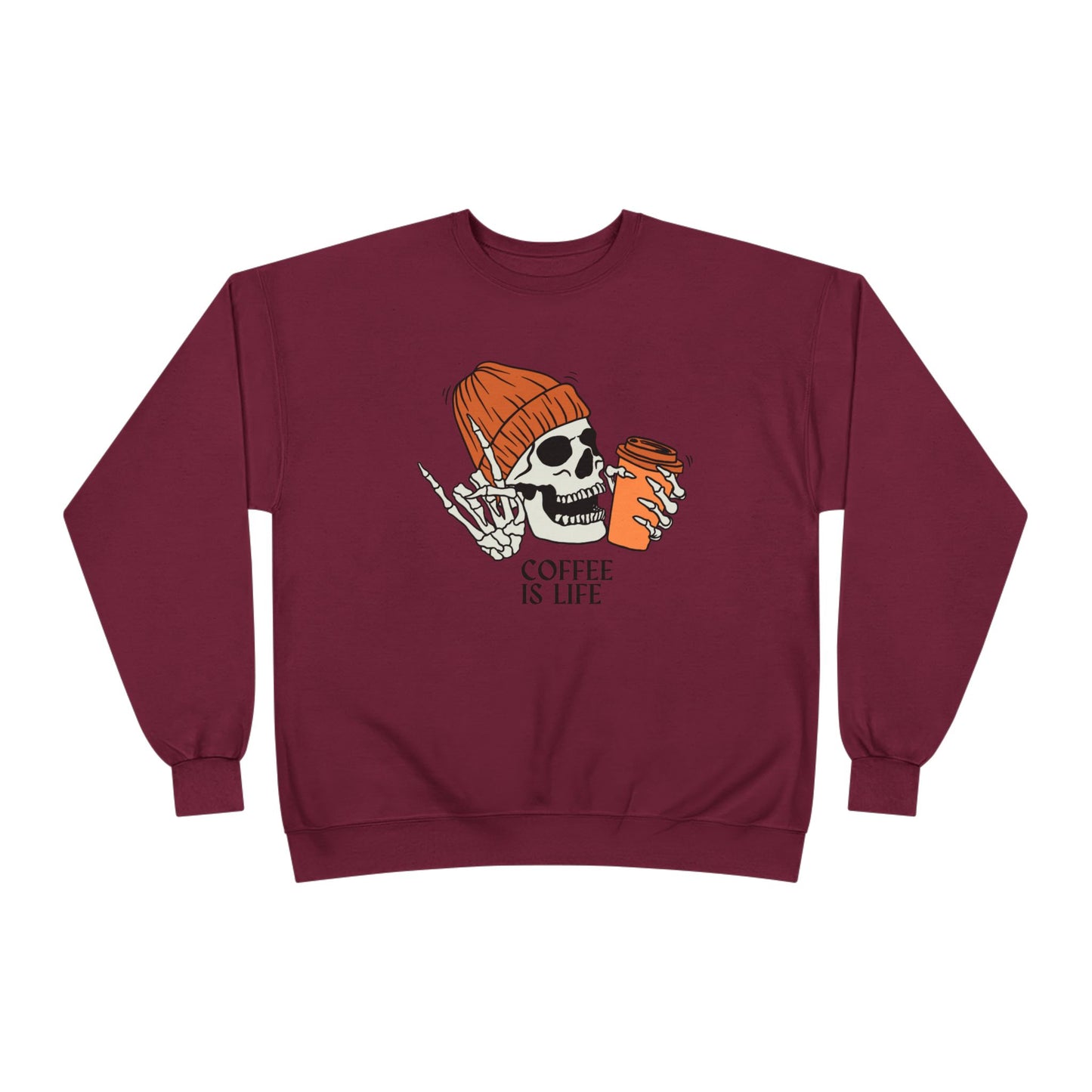 Coffee Is Life Skull Sweatshirt