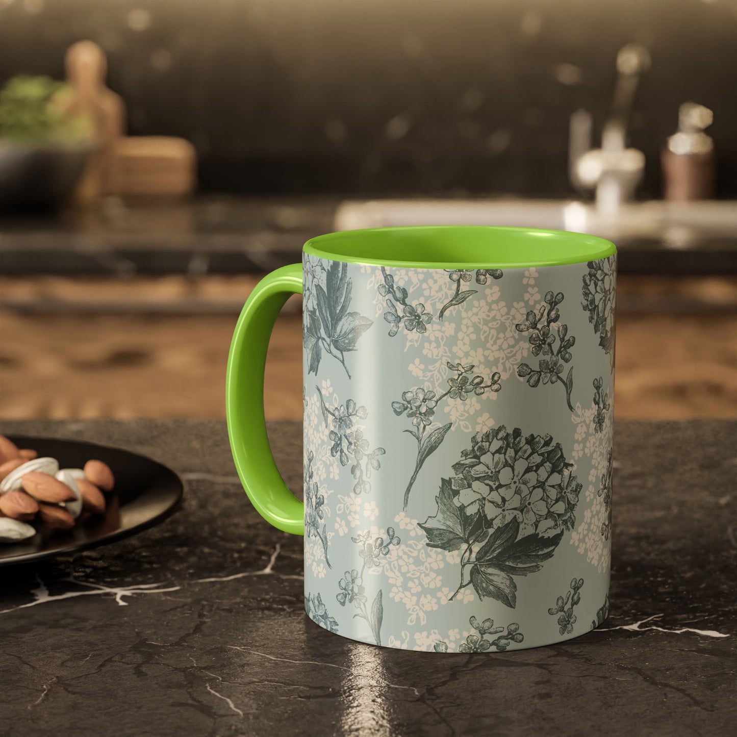 Floral Pattern Coffee Mug - Colorful 11oz & 15oz