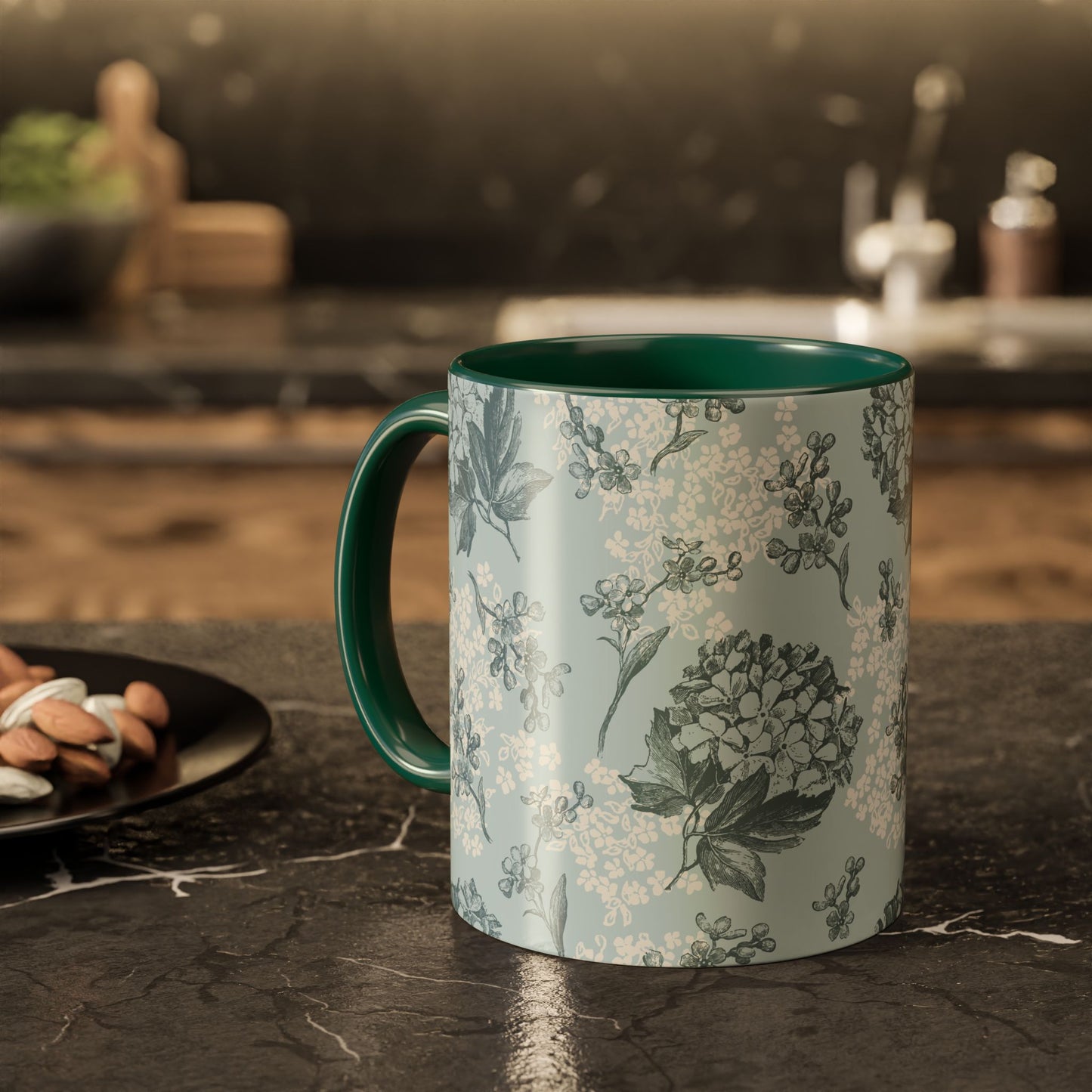 Floral Pattern Coffee Mug - Colorful 11oz & 15oz