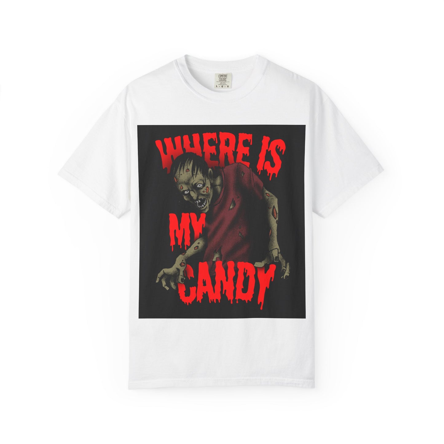 Zombie Halloween Tee - Where is my Candy