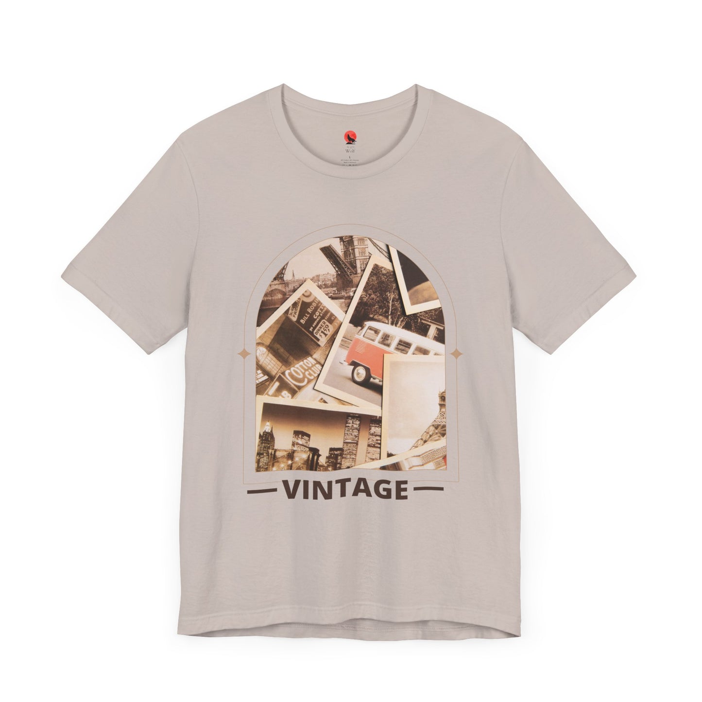 Vintage Photo Collage Unisex Tee