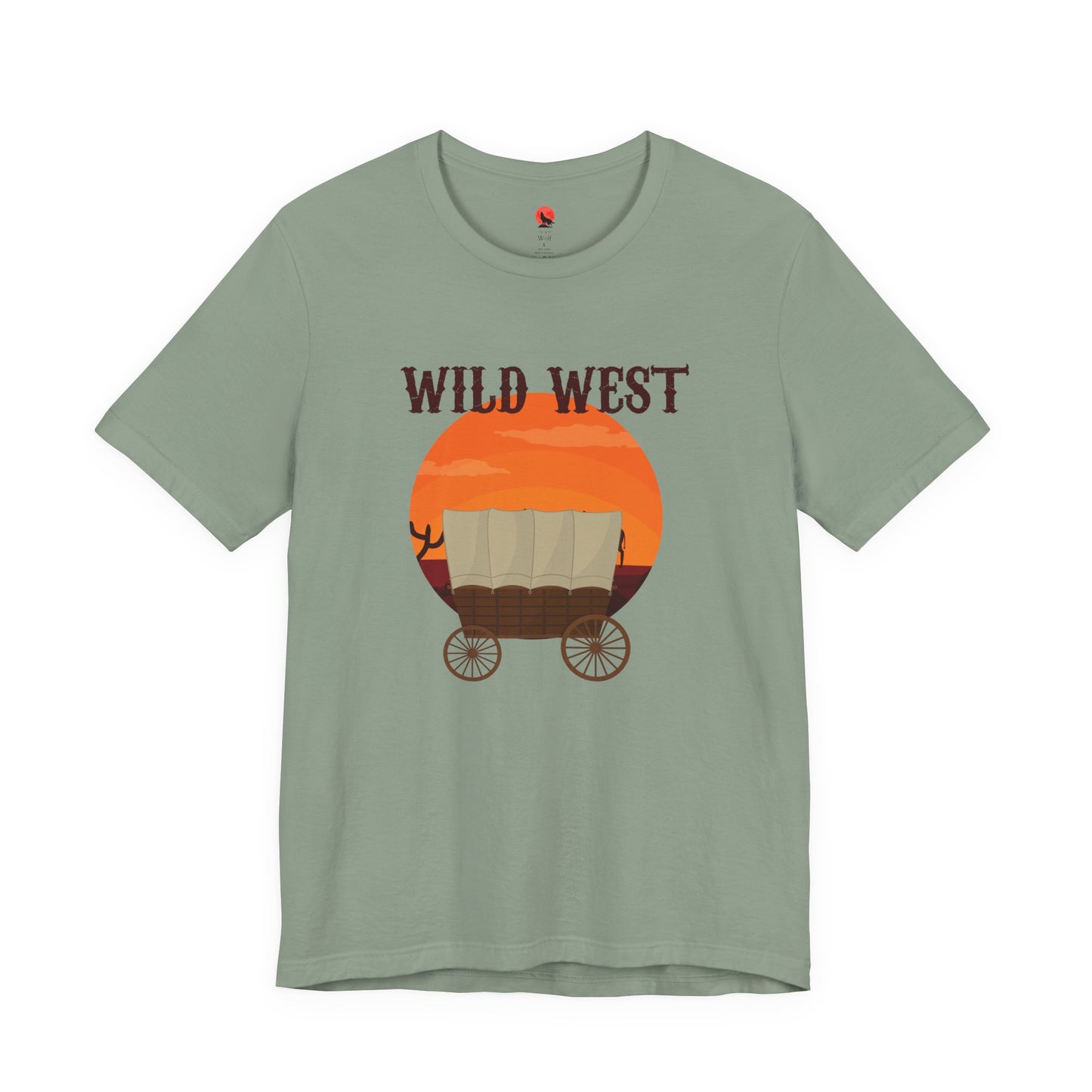 Wild West Short Sleeve Tee - Vintage Cowboy Shirt