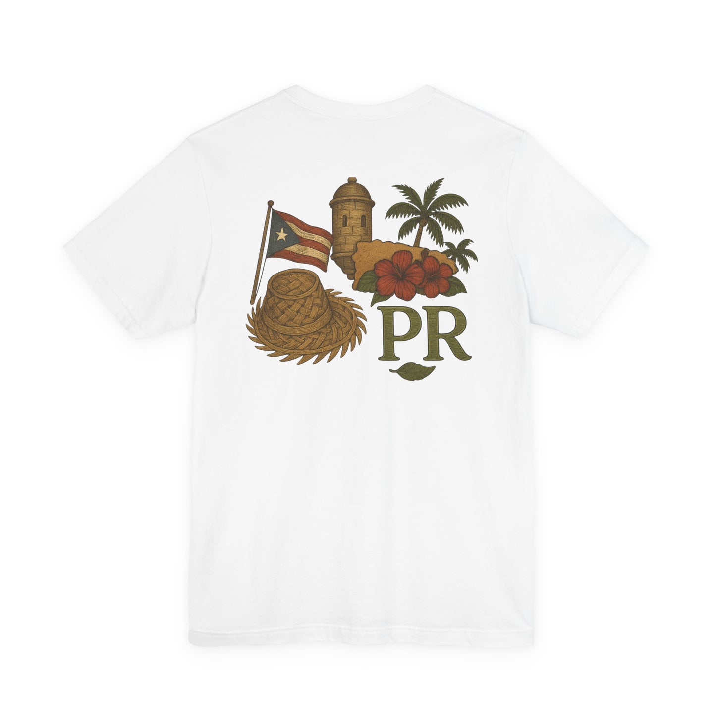 Puerto Rican Pride Tee, Jíbaro: Raiz Viva de pasado