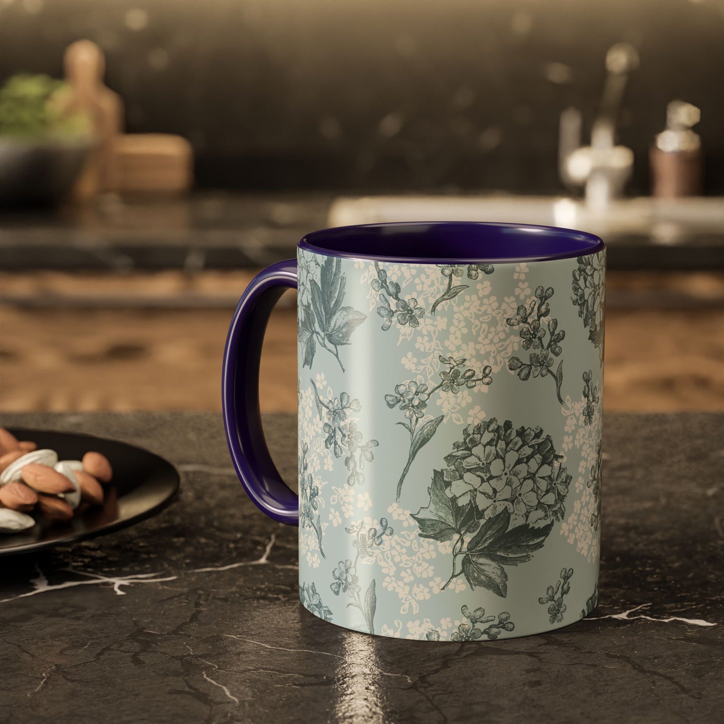 Floral Pattern Coffee Mug - Colorful 11oz & 15oz