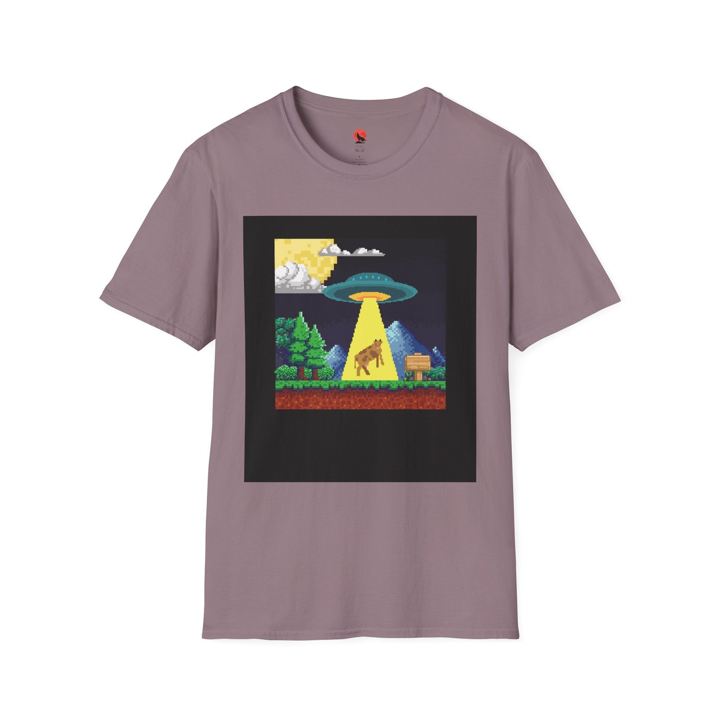 Retro Alien Abduction Unisex Softstyle T-Shirt