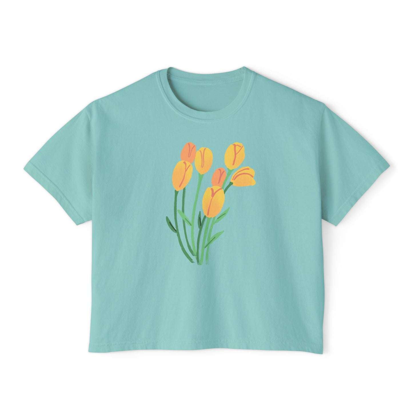 Floral Women's Boxy Tee