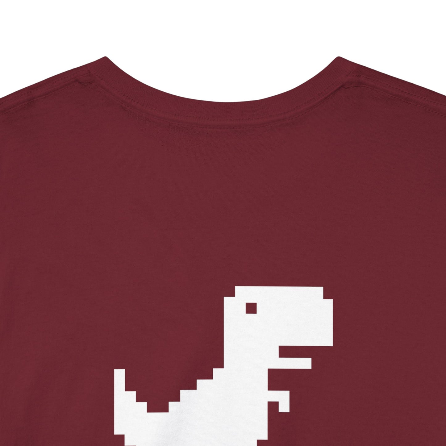 Unisex Heavy Cotton Tee - 'No Connection!' Dino Graphic Tee