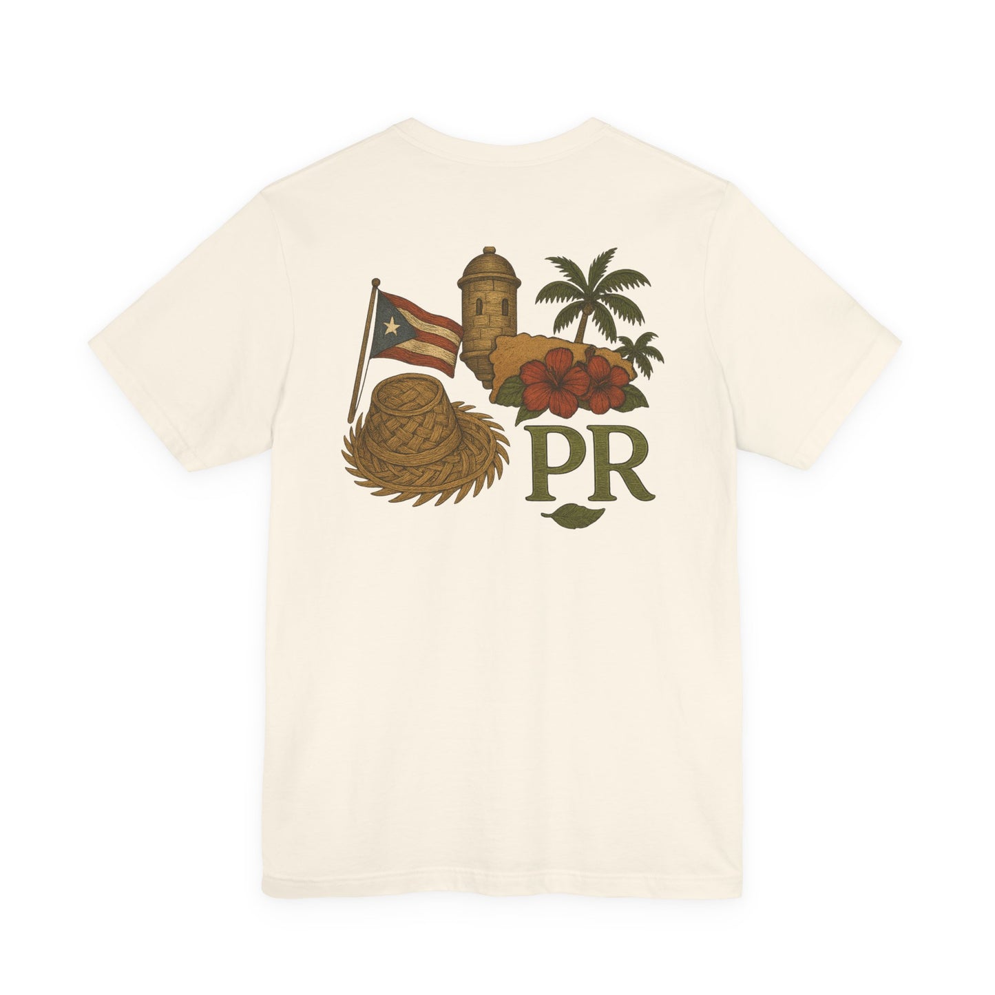 Puerto Rican Pride Tee, Jíbaro: Raiz Viva de pasado