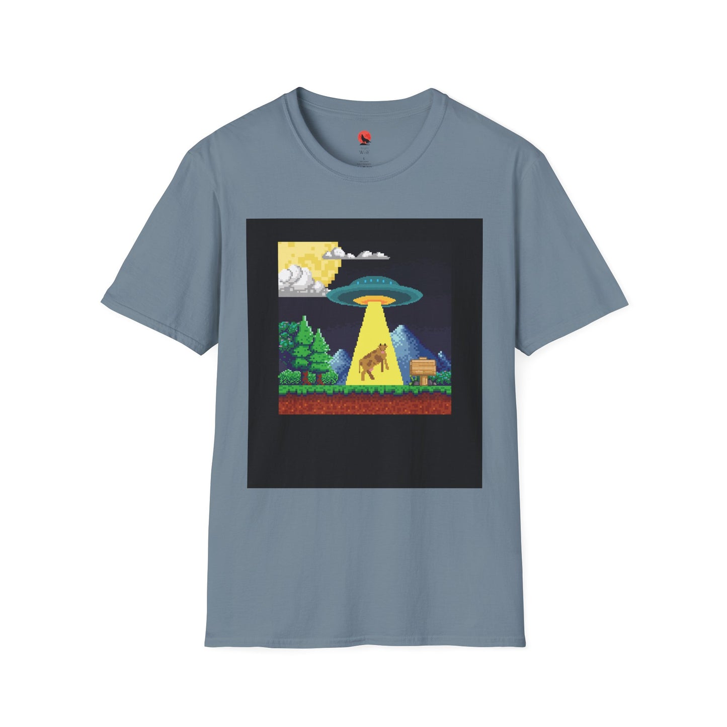 Retro Alien Abduction Unisex Softstyle T-Shirt