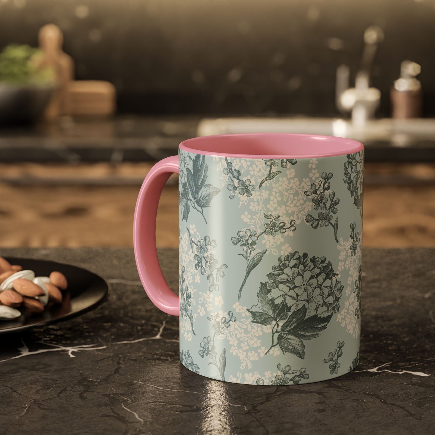 Floral Pattern Coffee Mug - Colorful 11oz & 15oz