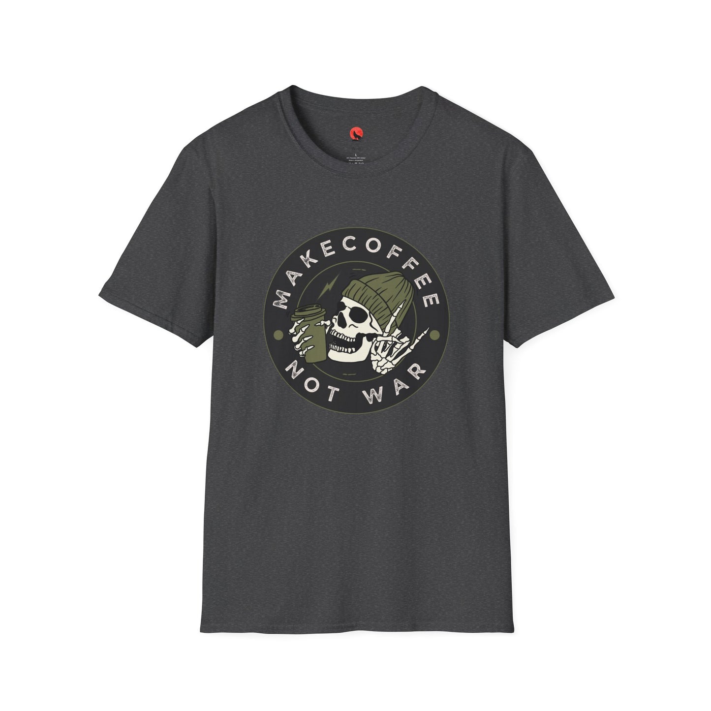 Make Coffee Not War Unisex Softstyle T-Shirt