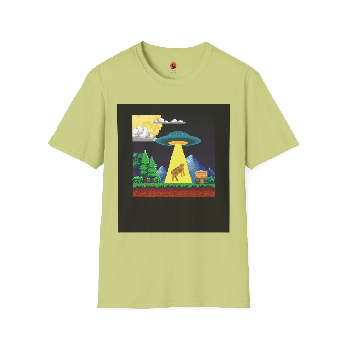 Retro Alien Abduction Unisex Softstyle T-Shirt