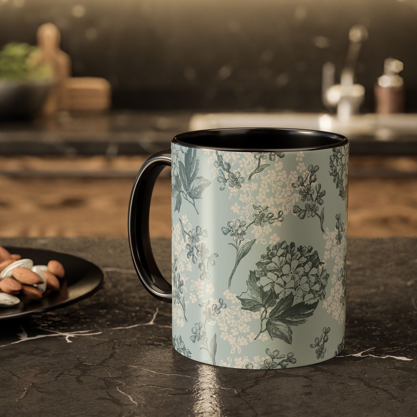 Floral Pattern Coffee Mug - Colorful 11oz & 15oz