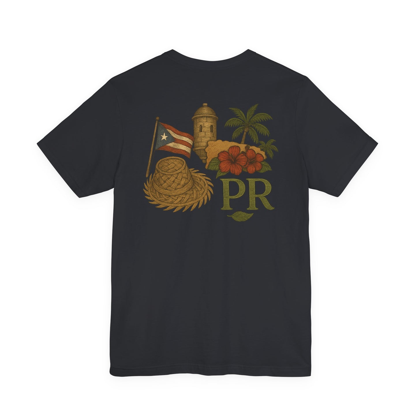 Puerto Rican Pride Tee, Jíbaro: Raiz Viva de pasado