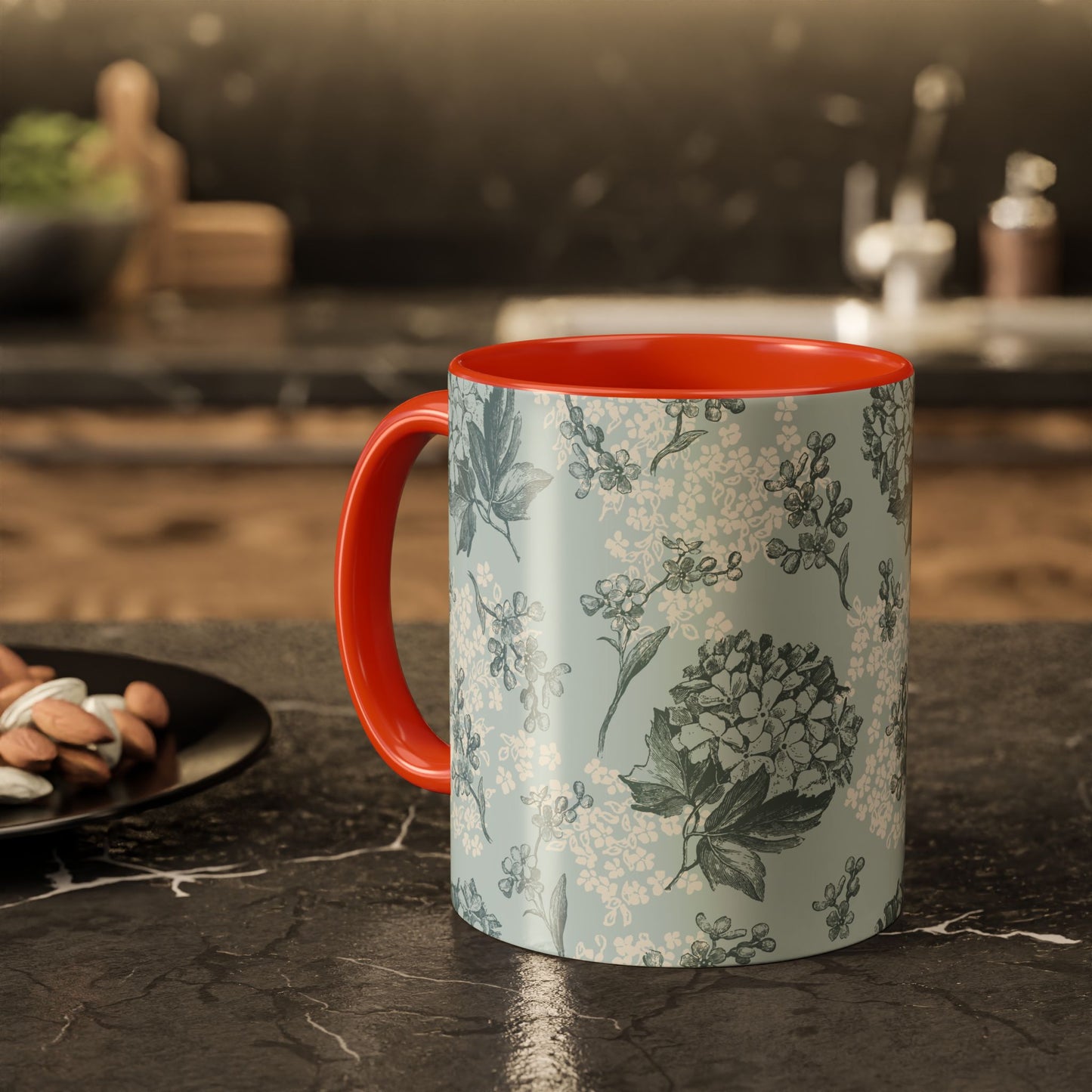 Floral Pattern Coffee Mug - Colorful 11oz & 15oz