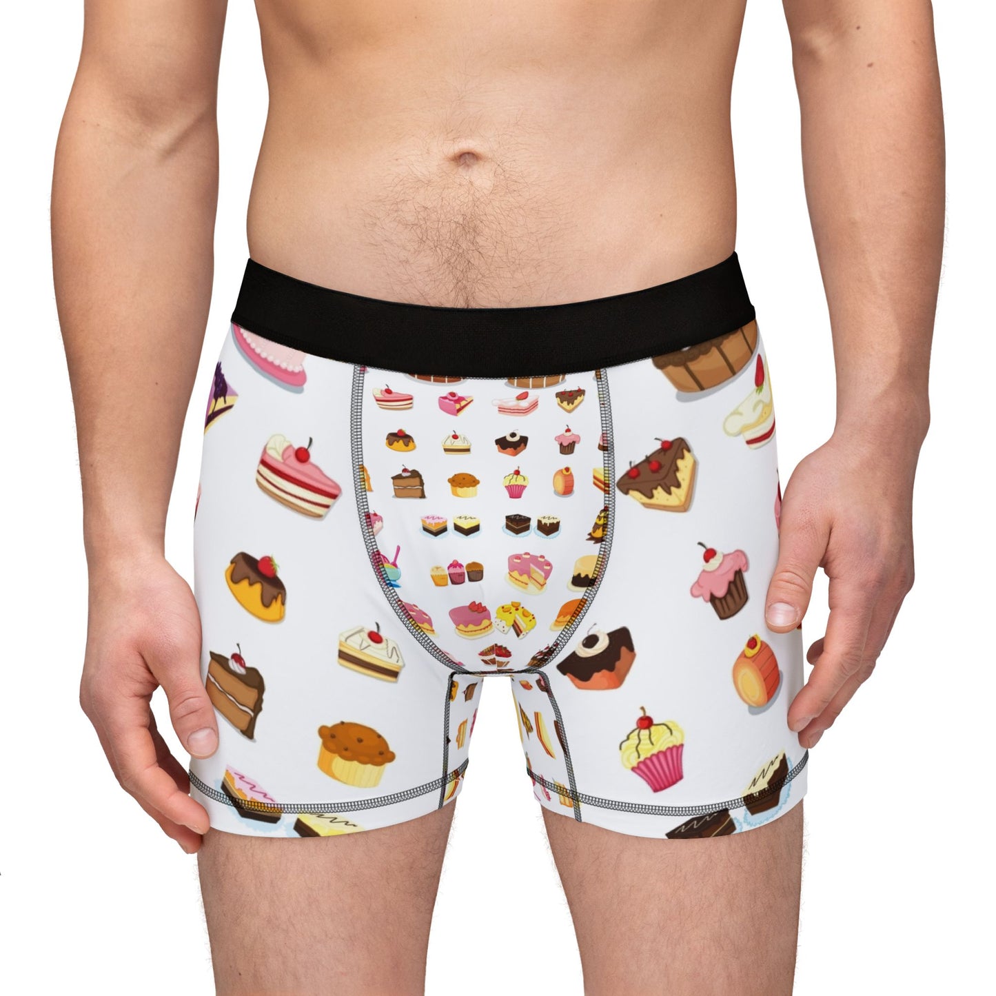 Sweet Treats Men's Boxers - Fun Dessert Pattern Underwear
