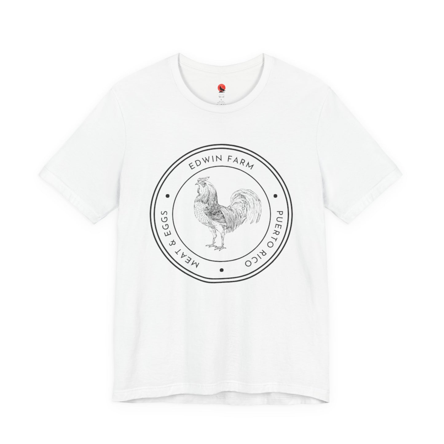 Meat & Egg Unisex Tee - Edwin Farm Rooster Design
