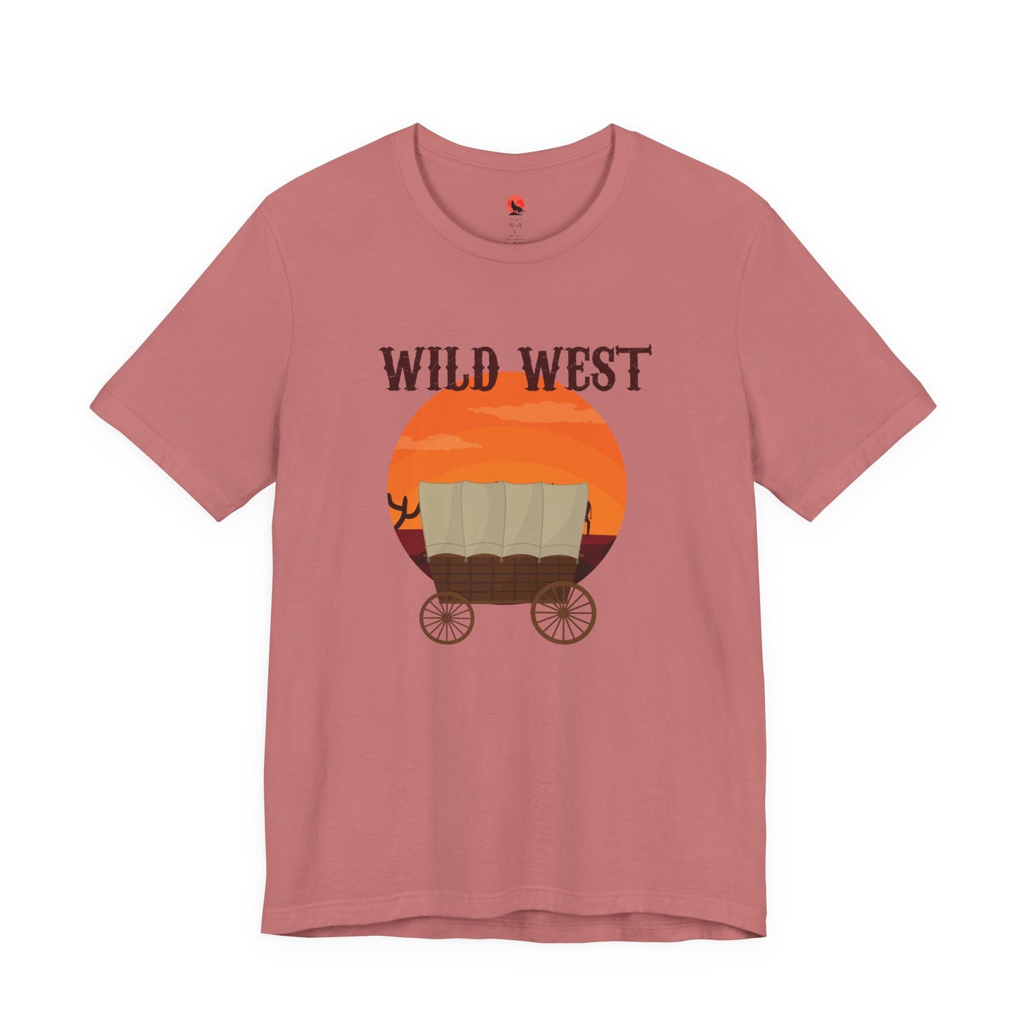 Wild West Short Sleeve Tee - Vintage Cowboy Shirt