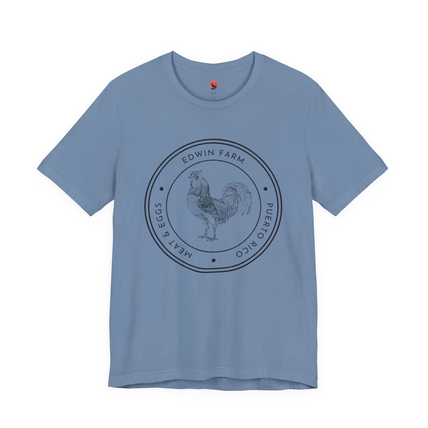Meat & Egg Unisex Tee - Edwin Farm Rooster Design