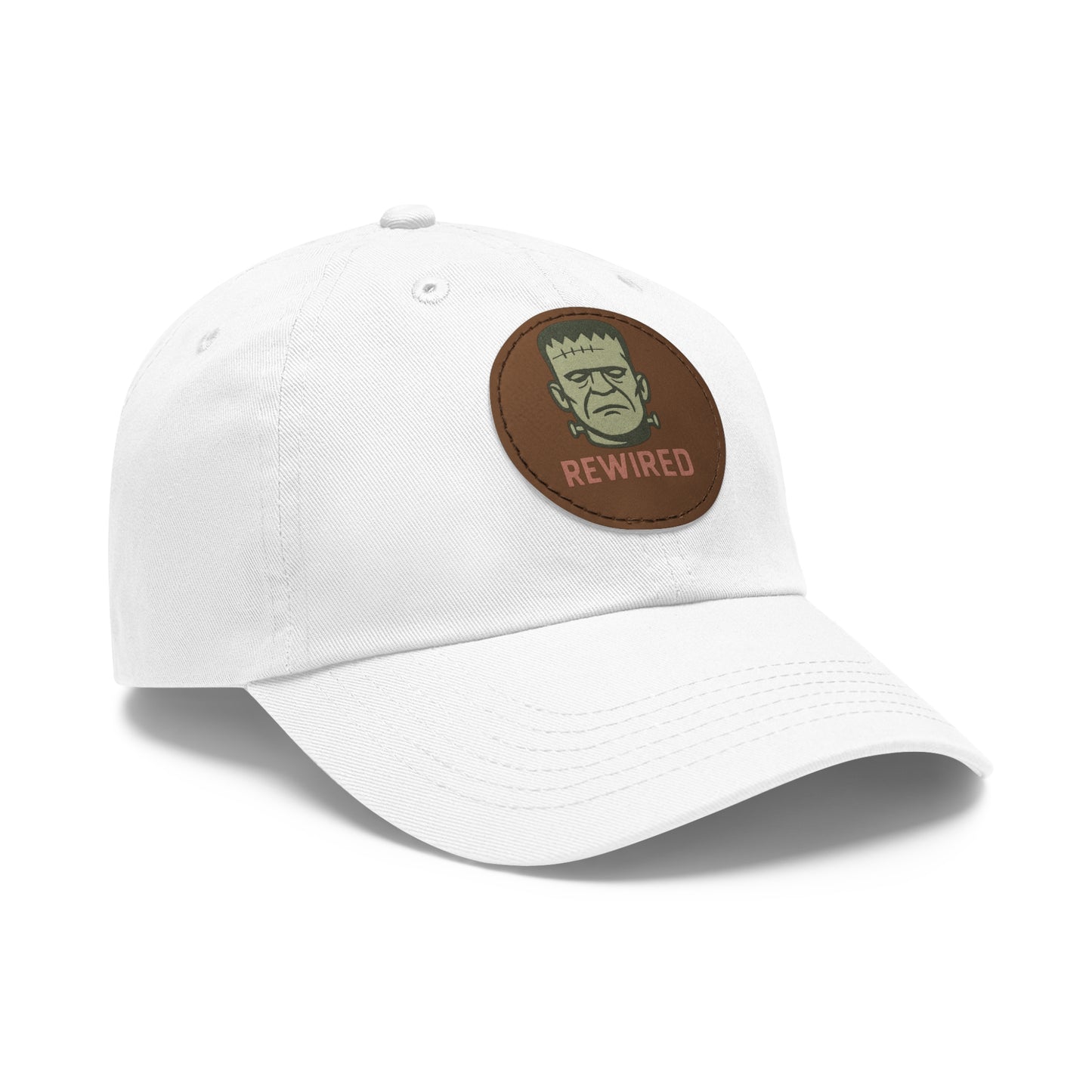 Frankenstein Themed Dad Hat with Leather Patch