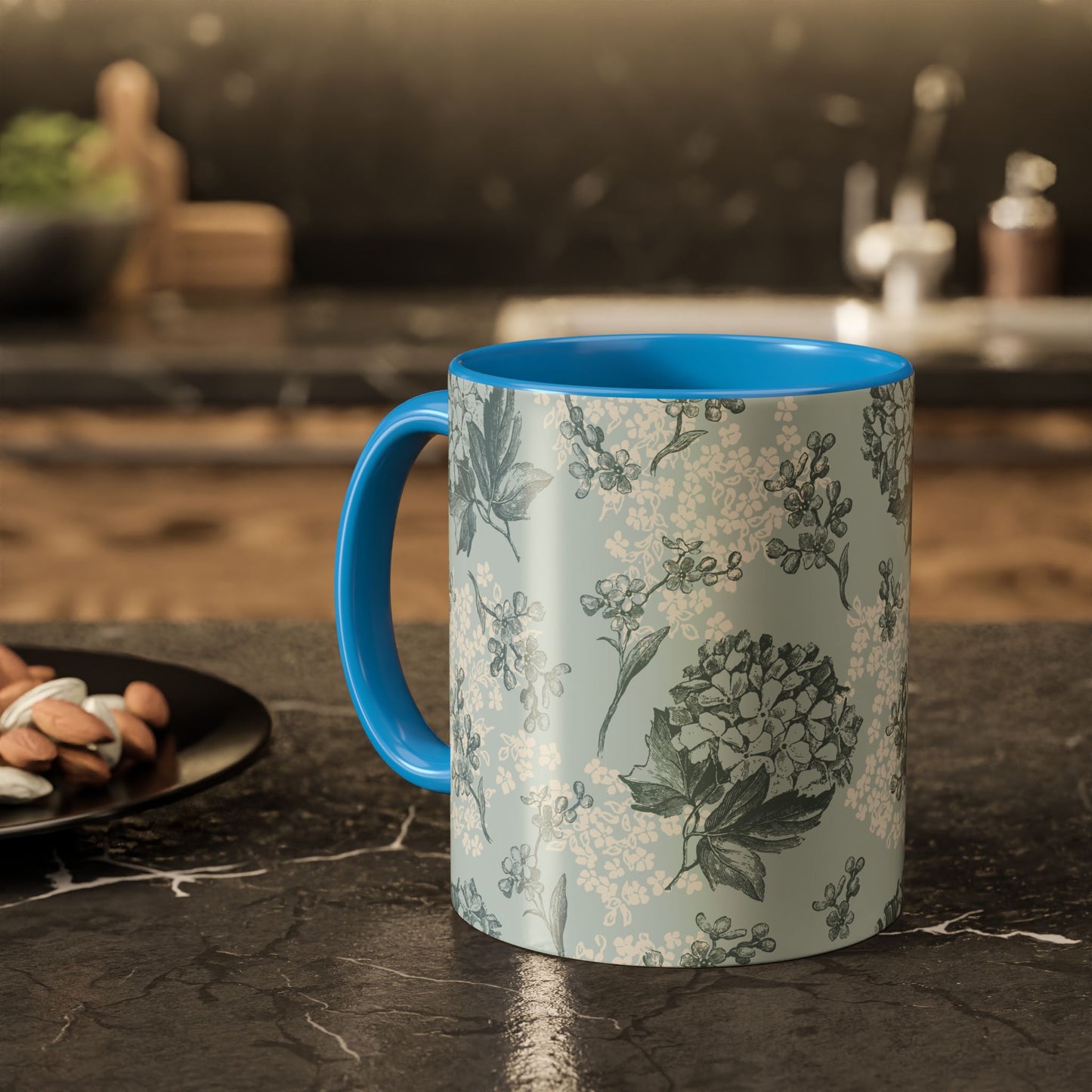 Floral Pattern Coffee Mug - Colorful 11oz & 15oz