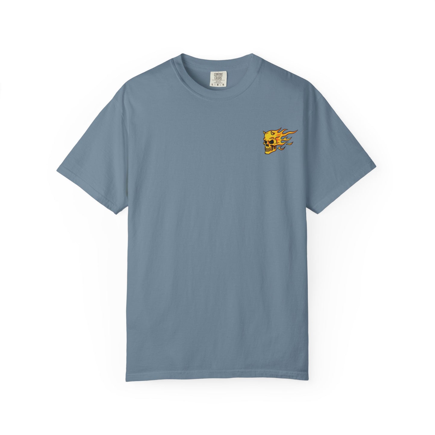Flaming Skull Unisex Garment-Dyed T-Shirt
