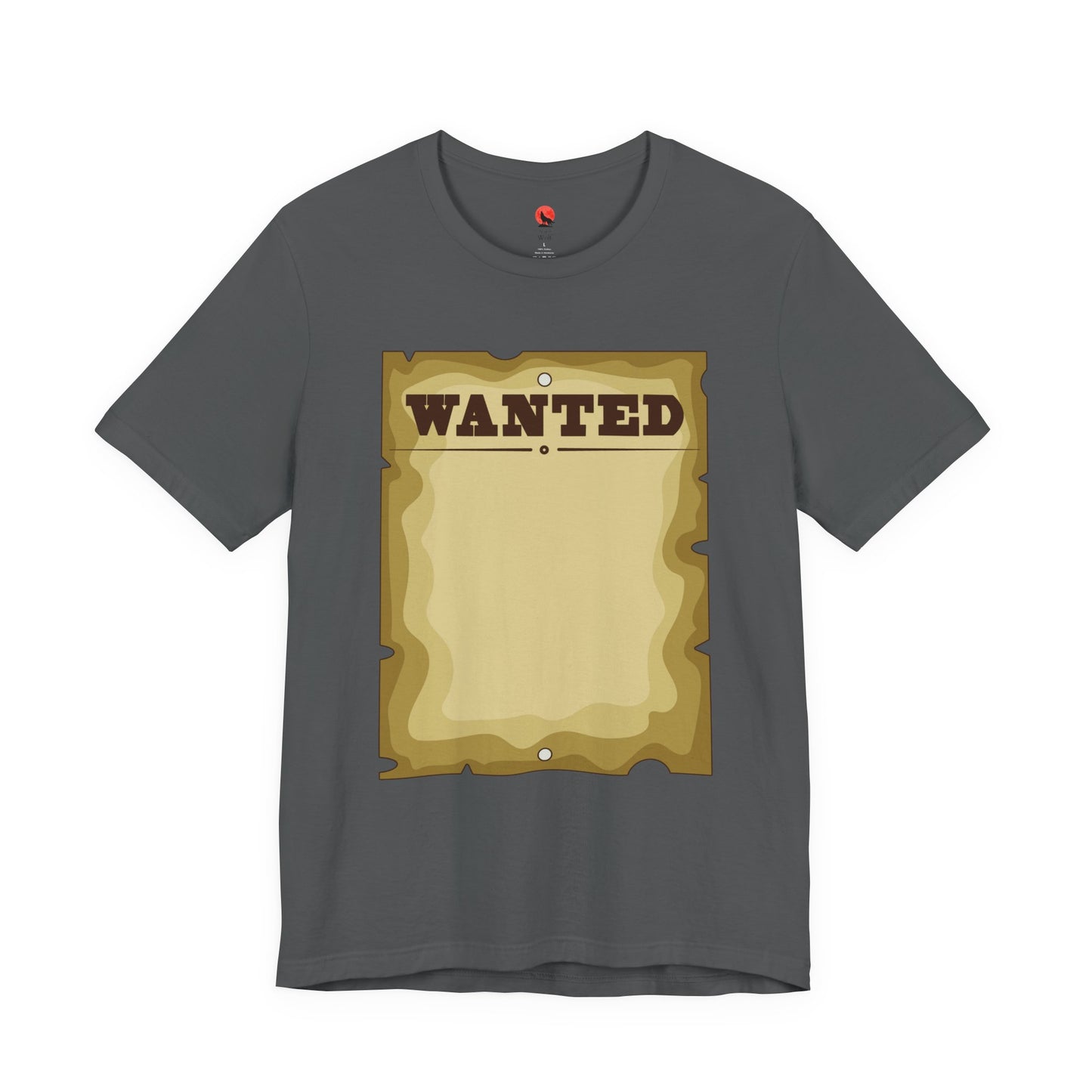 Wanted Poster Unisex Tee, Vintage Style Shirt